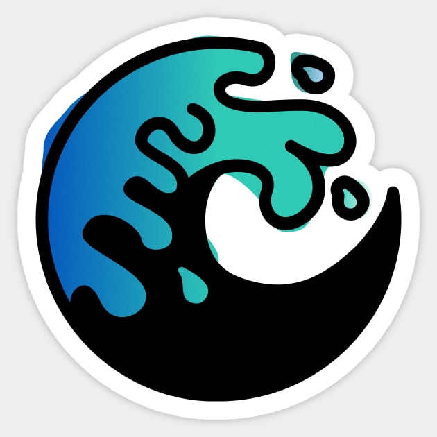 Wave Hokusai Sticker by jplrosman